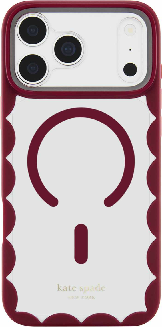 Kate Spade - Scallop MagSafe Case Cherry Glaze for iPhone 18 Pro/17 Pro