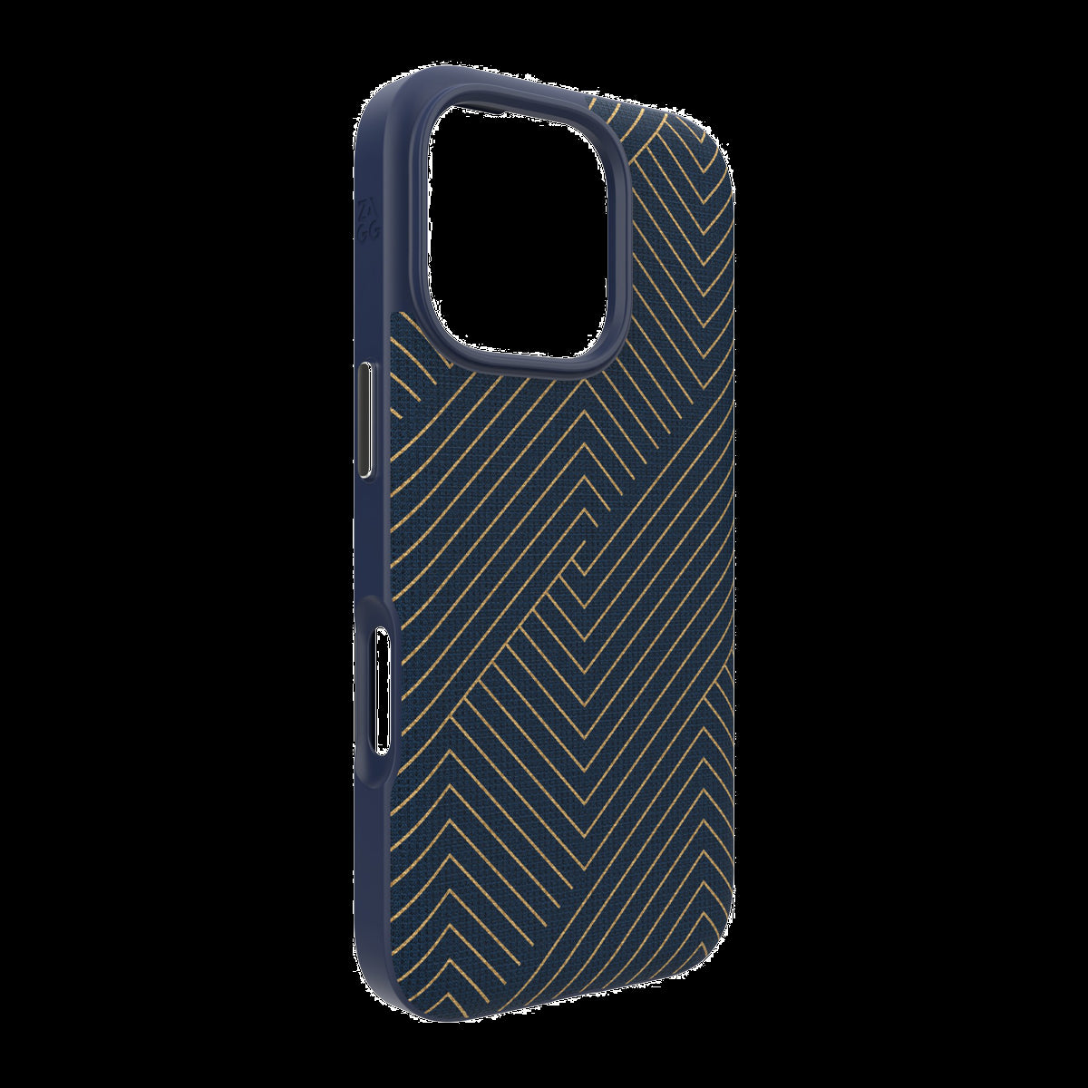 ZAGG's Graphene-reinforced London Snap case blends sophistication with style, offering a textured fabric finish, 13 ft drop protection, and seamless MagSafe compatibility.