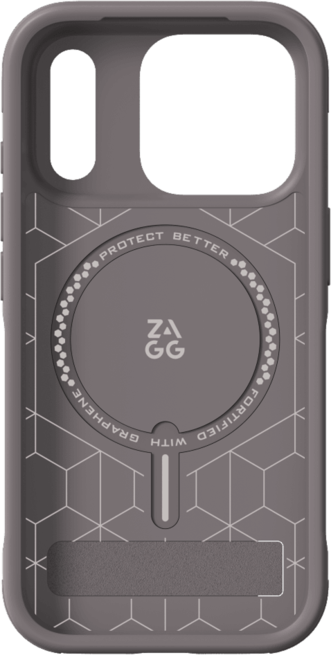 iPhone 18 Pro/17 Pro ZAGG Graphene Sedona Snap Kickstand Case - Robust Grey
