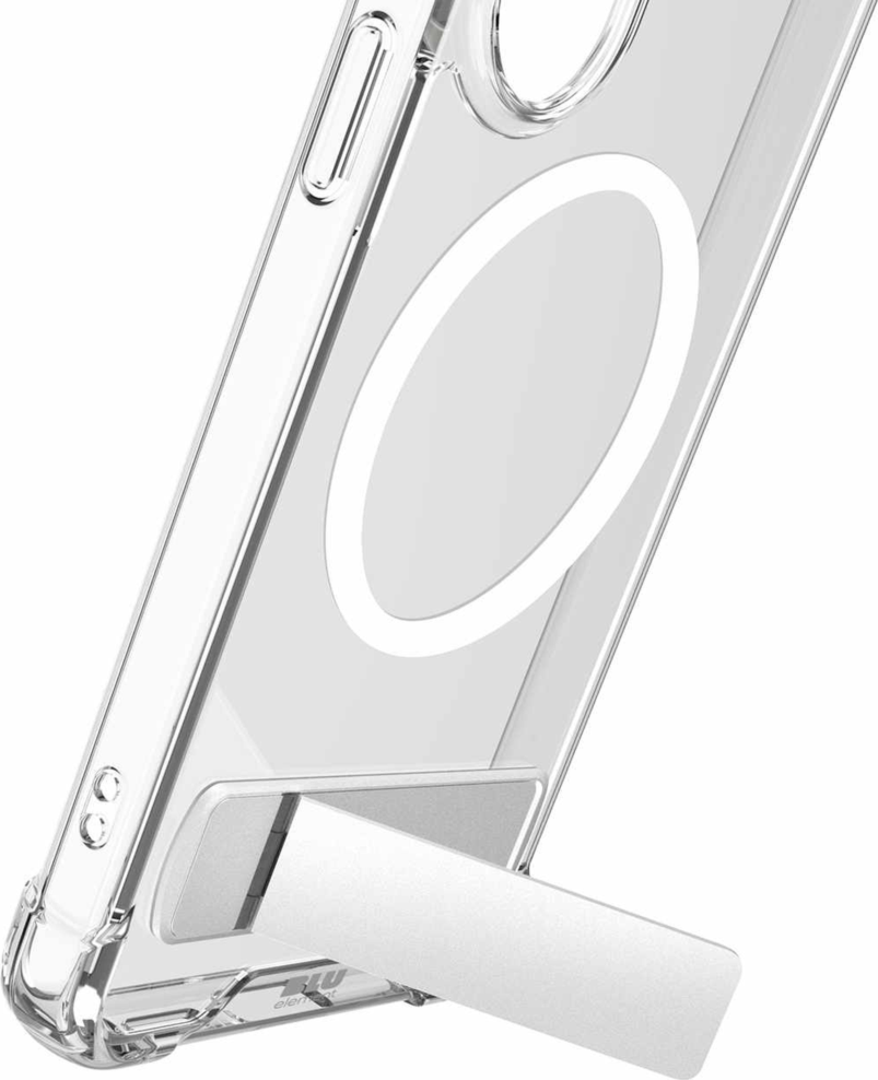 Blu Element - Dropzone Rugged Kickstand Case w/Magnets Clear for Samsung Galaxy S26