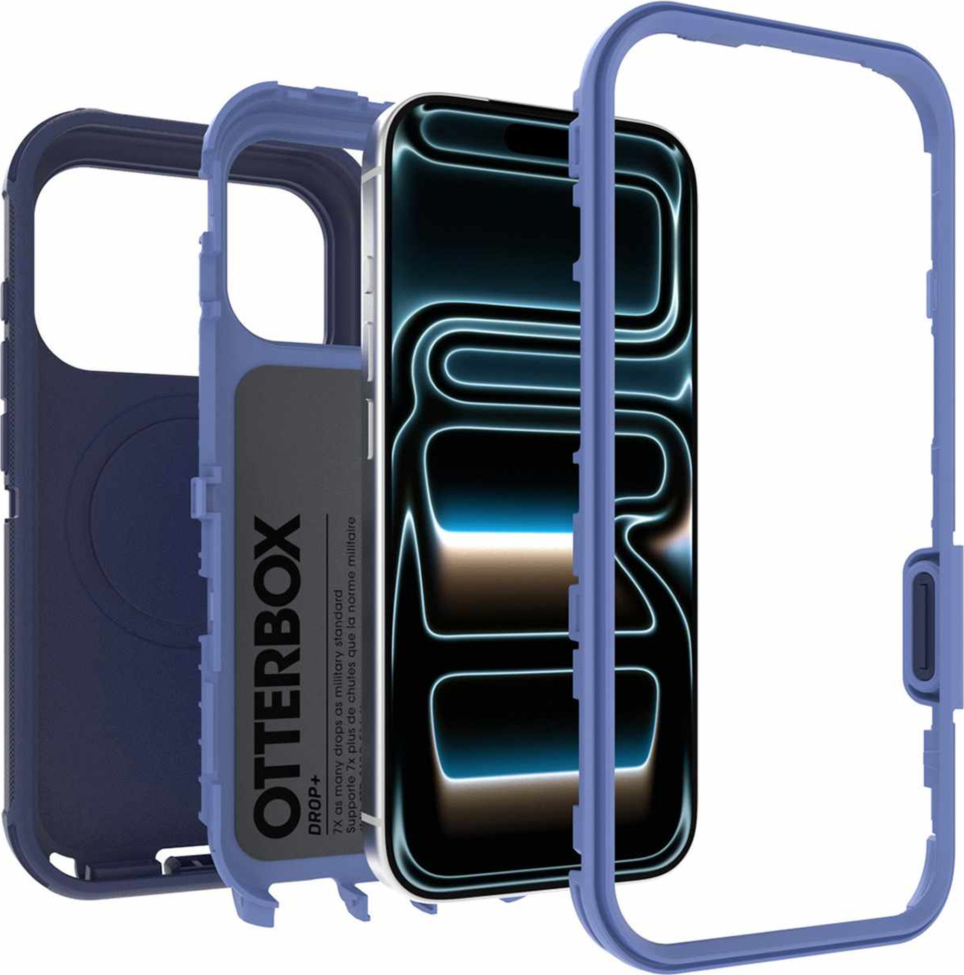 OtterBox - Defender Pro MagSafe Case Witherwill Blue for iPhone 18 Pro/17 Pro