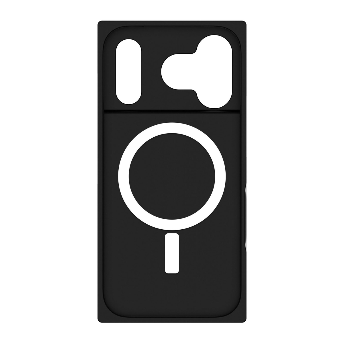 The FLAUNT SQUARE® Faux Leather case offers sleek, chic protection with a patent-pending square design and cushioned corners for enhanced shock absorption, featuring 12ft drop test protection.