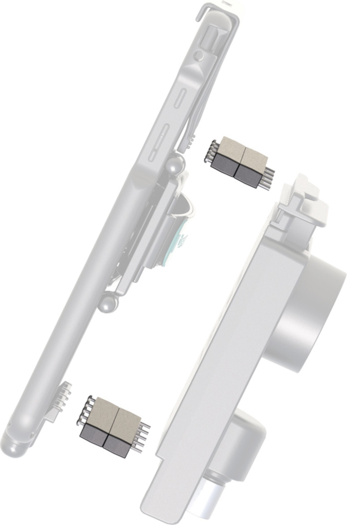 Standoff risers provide additional height to RAM holders, accommodating extra space for tablets with support accessories including hand straps and kick stands.
