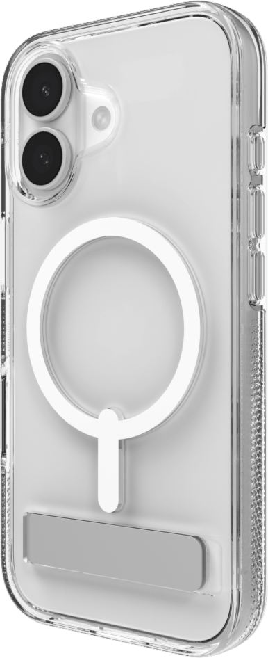 ZAGG - Crystal Palace Snap Case with Kickstand for Apple iPhone 17 - Clear