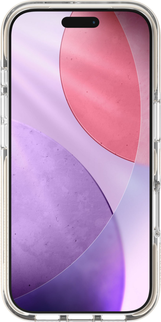 The ZAGG Santa Cruz Snap is a transparent case with pops of color that accent its design. It offers 13-foot drop protection, a sturdy kickstand that folds flush with the case, and is MagSafe compatible.