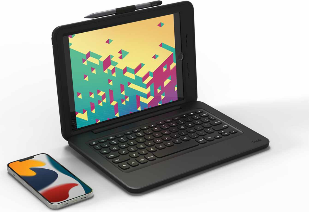 ZAGG - Rugged Pro Connect Keyboard and Case Combo Black for iPad 10.2 2021/10.2 2020/10.2 2019