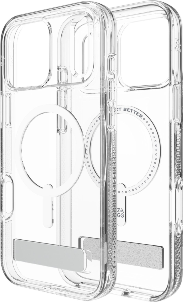 ZAGG - Étui Crystal Palace Snap avec béquille pour Apple iPhone 17 Pro Max - Transparent