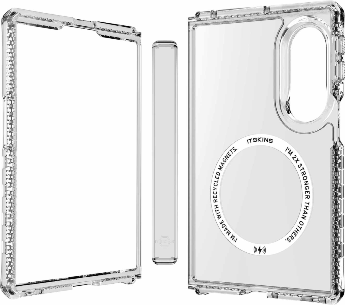 ITSKINS - Hybrid Clear Hinge MagSafe Case for Samsung Galaxy Z Fold8 - Transparent