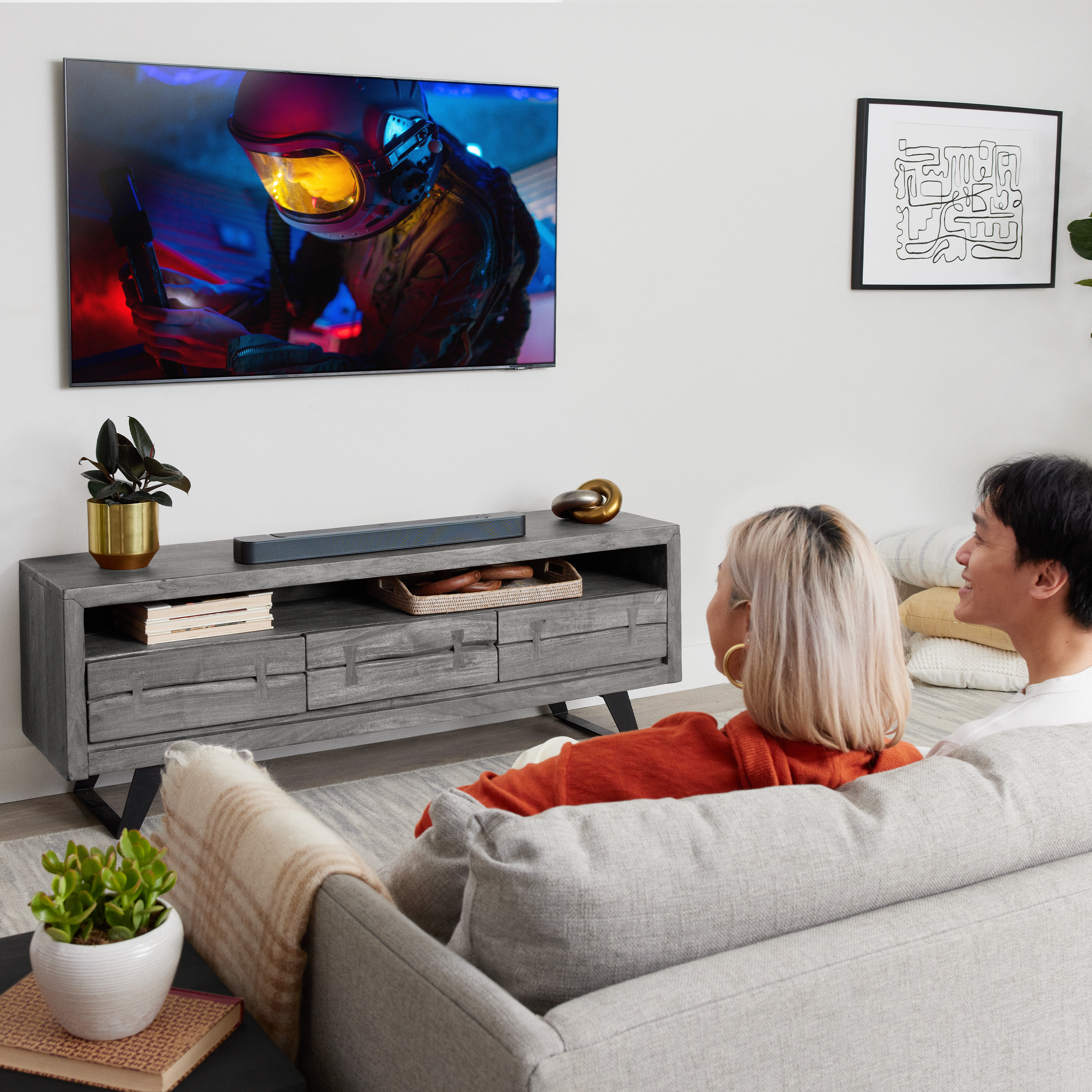 5.0 Channel Compact All-In-One Soundbar with Multibeam and Dolby Atmos