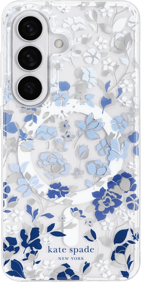 Kate Spade - Étui de protection avec aimant pour Samsung Galaxy S26 Plus - Bleu Flowerbed