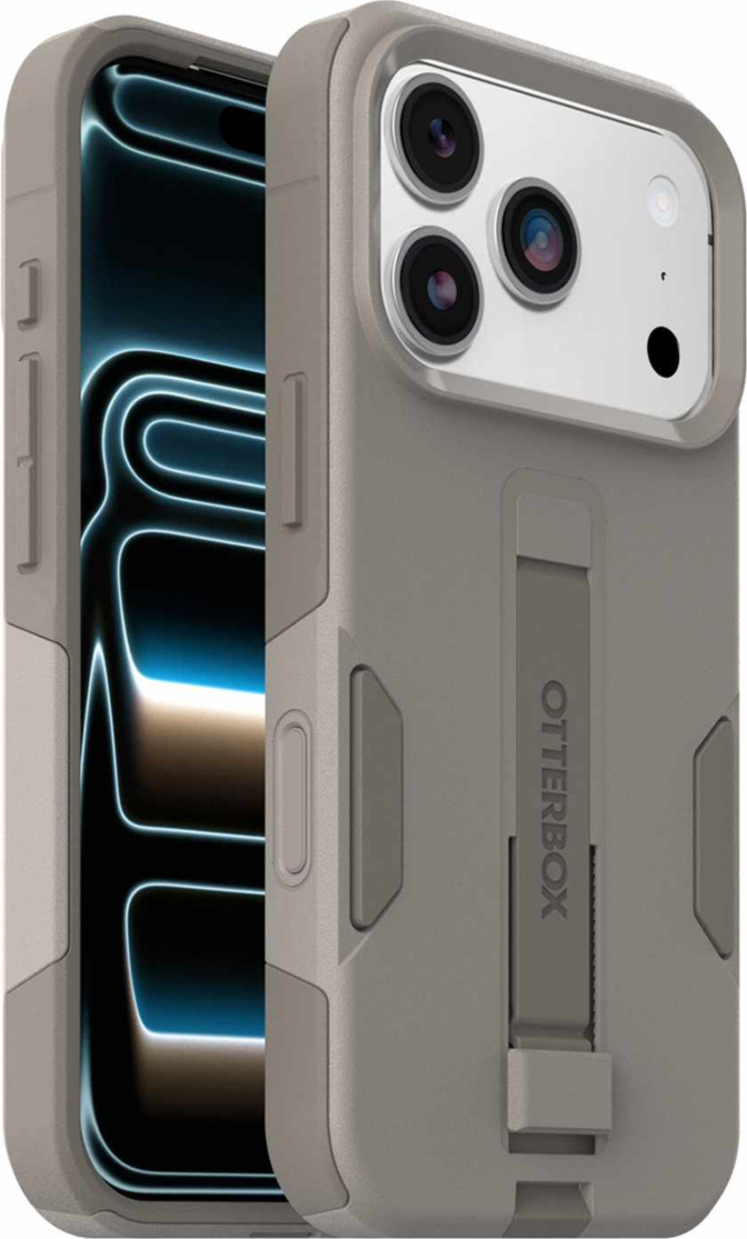 OtterBox - Commuter Grip MagSafe Case Grey Comfort for iPhone 18 Pro/17 Pro
