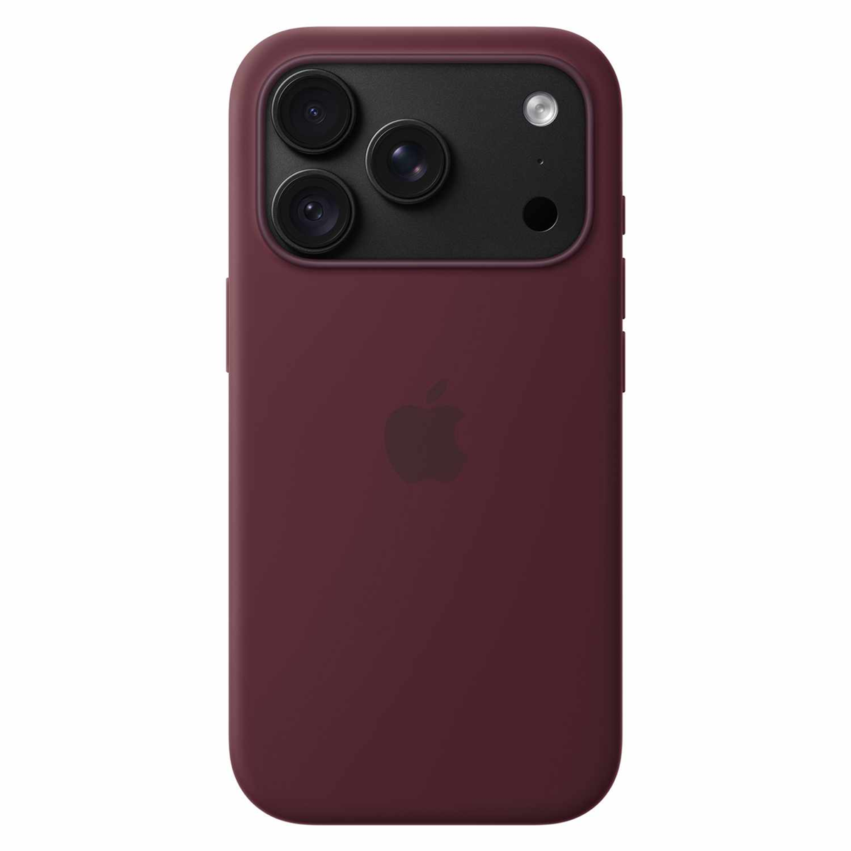 Apple - Silicone Case with MagSafe Burgundy for iPhone 18 Pro