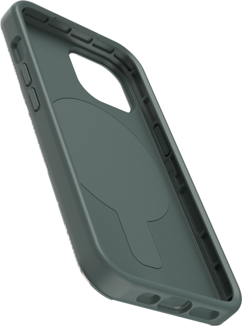 <p>With the collapsible grip that slides into the case when it’s not in use, the OtterBox Symmetry Series OtterGrip case offers the best of both worlds: protection, grip, MagSafe.</p>