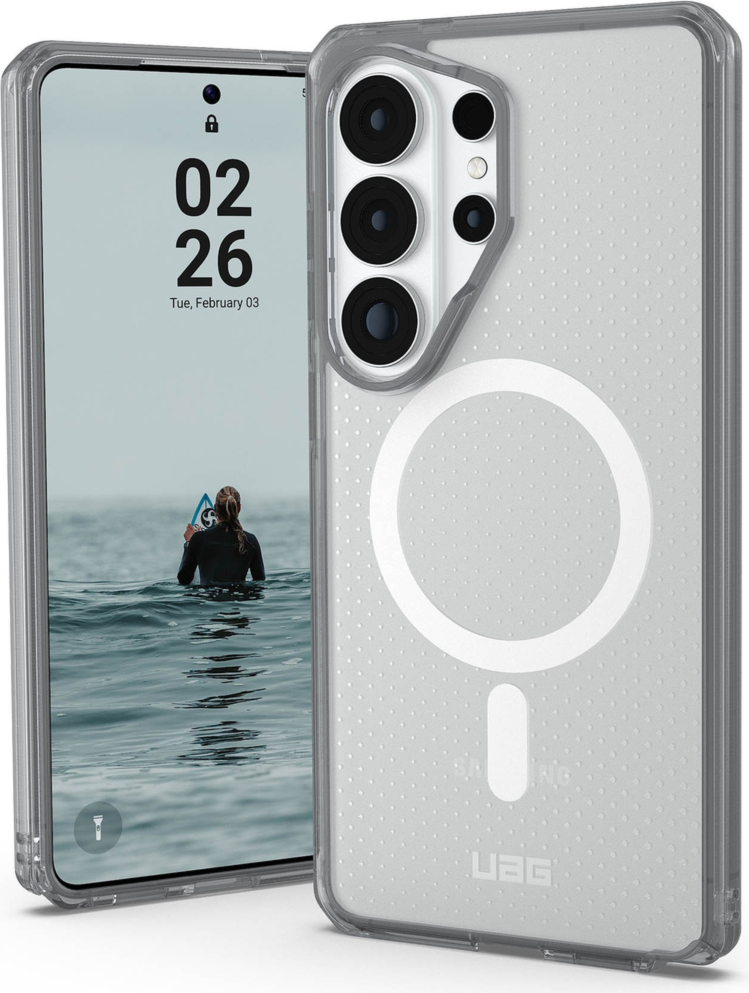 The UAG Dot case keeps devices protected without sacrificing style, featuring soft-touch silicone, a micro-perforated design, and a built-in magnet for magnetic accessories.