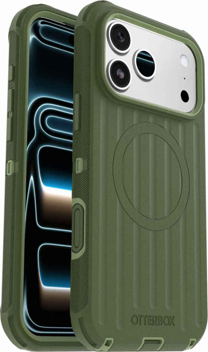 OtterBox - Defender Pro MagSafe Case Halfwise Green for iPhone 18 Pro Max/17 Pro Max