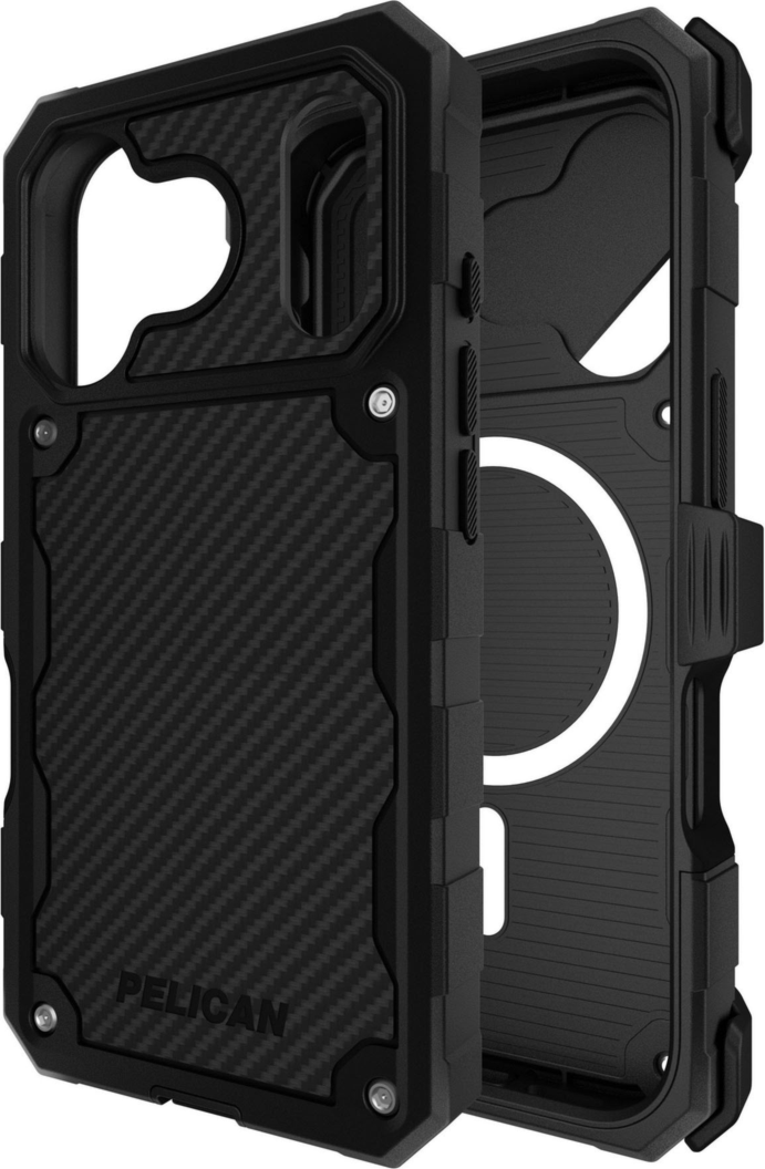 Pelican - Shield MagSafe Case with Holster for Apple iPhone 17 Pro - Carbon Fiber