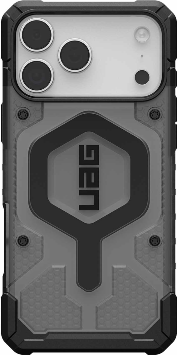 Urban Armor Gear (UAG) - Pathfinder Clear MagSafe Case for Apple iPhone 17 Pro Max - Ash and Black
