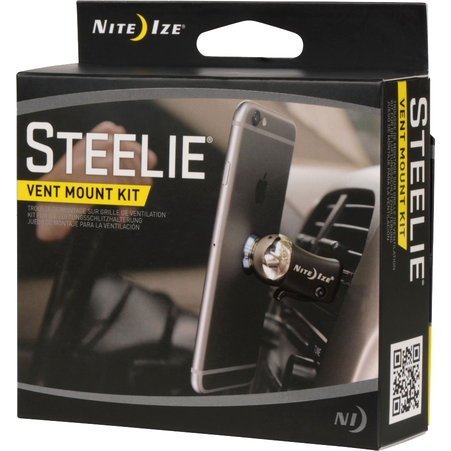 Steelie Vent Mount Kit - Black