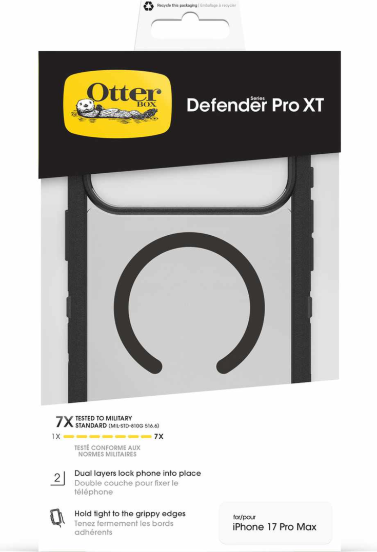 OtterBox - Defender Pro XT Clear MagSafe Case Dark Side for iPhone 18 Pro Max/17 Pro Max