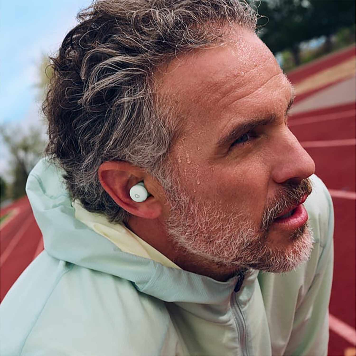 Google - Pixel Buds A 2nd Gen Fog with Active Noise Cancellation