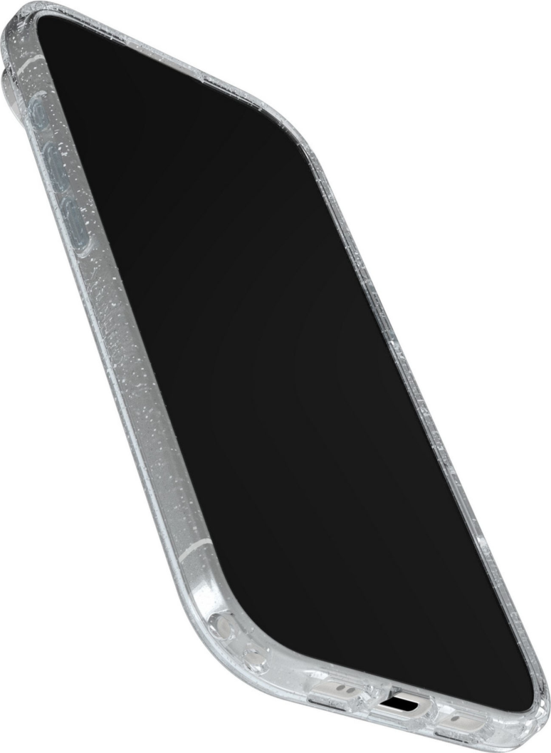 OtterBox 7798812 Étui Symmetry Clear MagSafe avec Contrôle de la Caméra Stardust 3.0 with Bleu Tint (Clear) pour iPhone Air