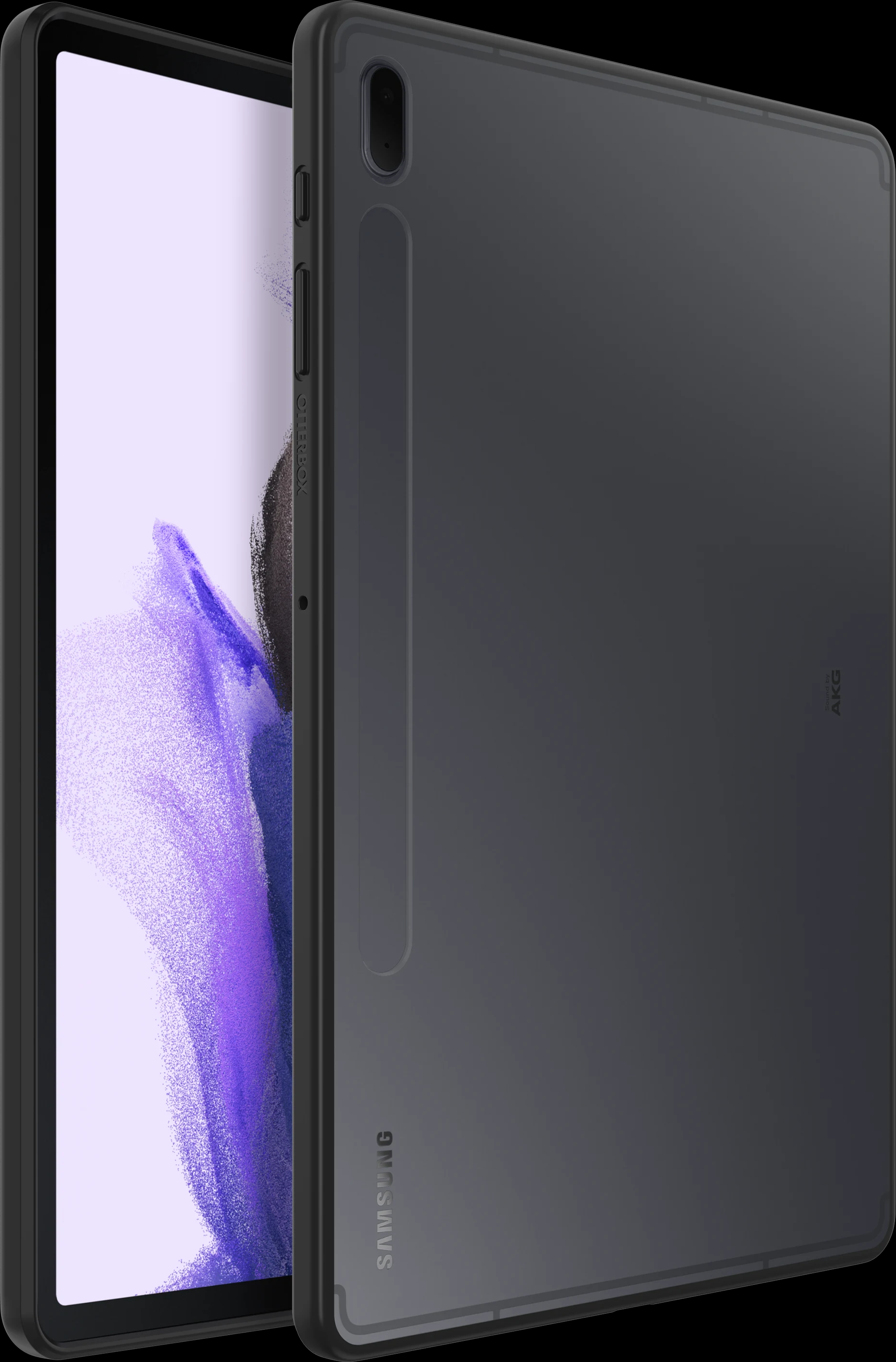 OtterBox - React Case For Samsung Galaxy Tab S7 Fe - Black Crystal