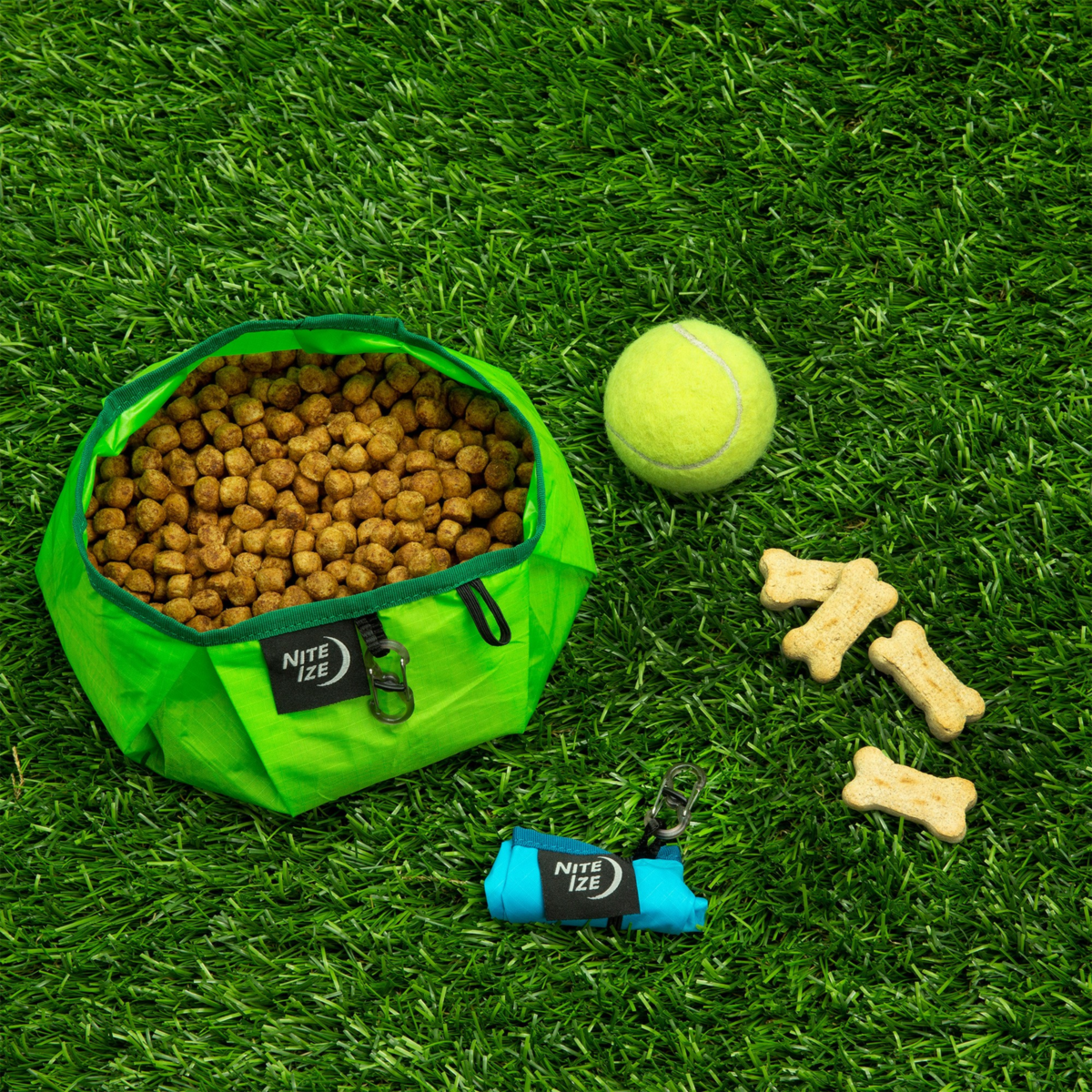 <p>The Nite Ize RadDog Collapsible Bowl is a portable, folding dog bowl that holds up to 16 ounces, and packs down into a small pocket-sized package.</p>