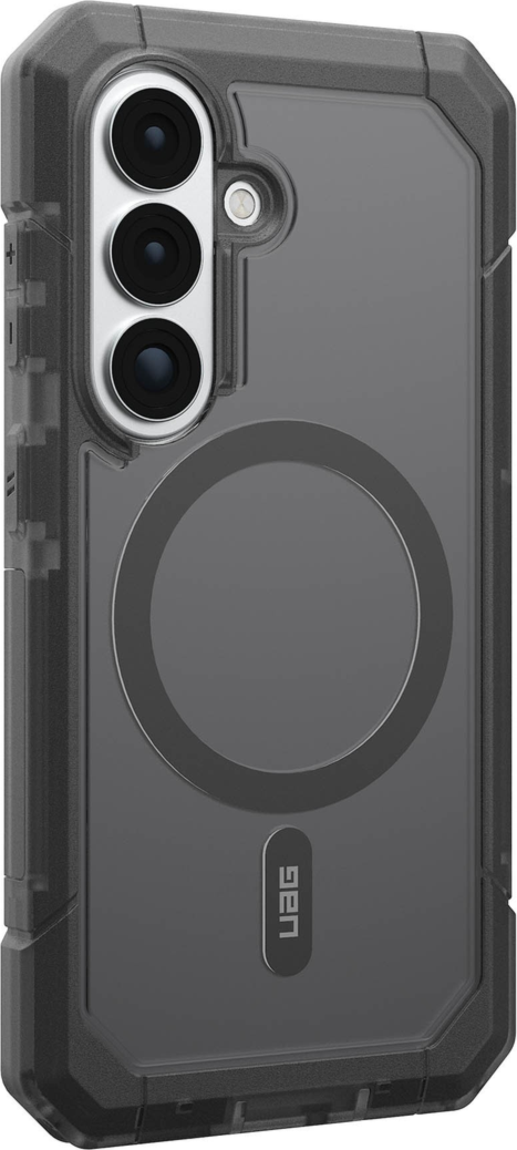 The UAG Trooper case offers 30ft drop protection, a 2-piece design, and a port cover to shield against the elements. Features a traction grip and a built-in magnet module.