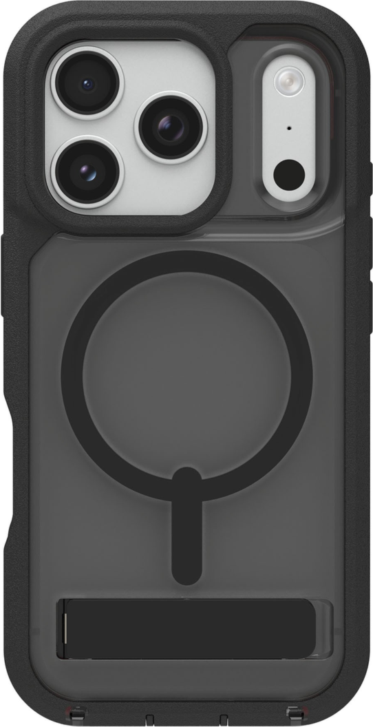 ZAGG - Étui Rainier Snap MagSafe avec support pour Apple iPhone 17 Pro - Noir fumé