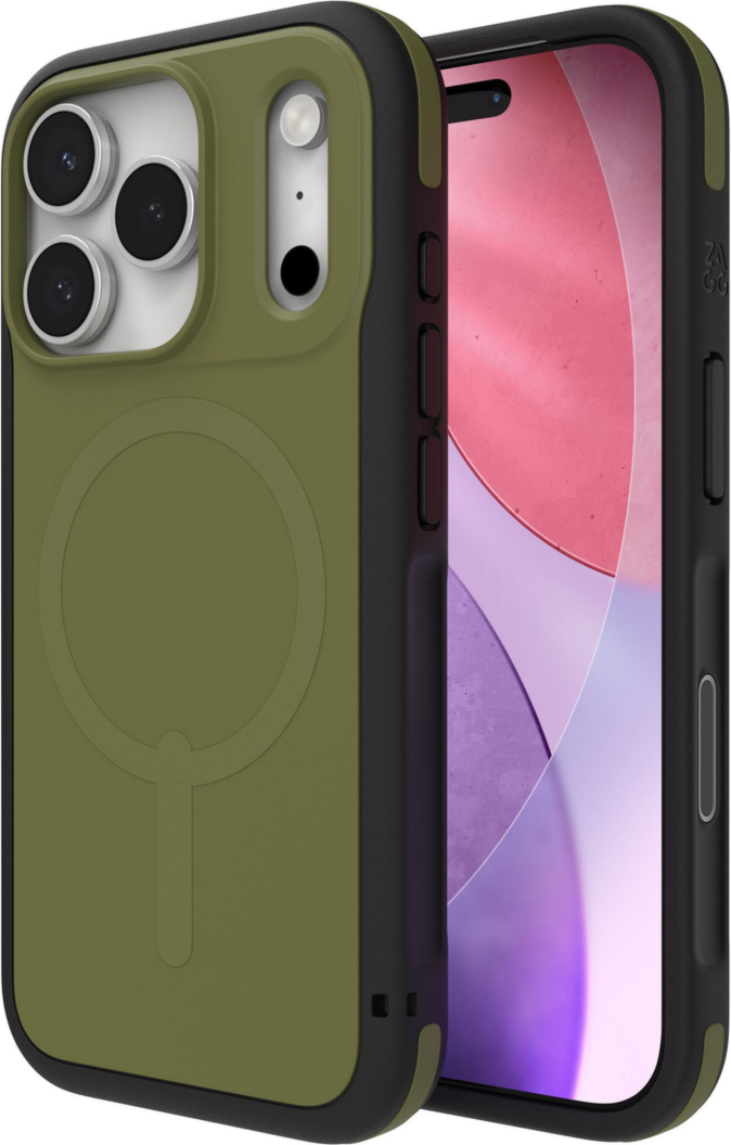 The ZAGG Sedona Snap combines elegant design with multi-layer protection, featuring 13ft drop defense, reinforced bumpers, and MagSafe compatibility in nature-inspired colors.