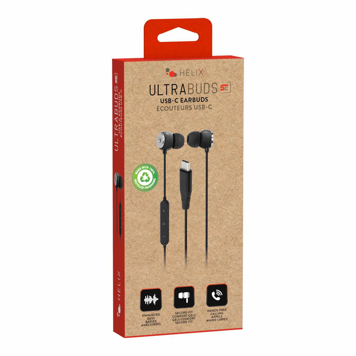 Helix/Retrak - USB-C Earbuds Black