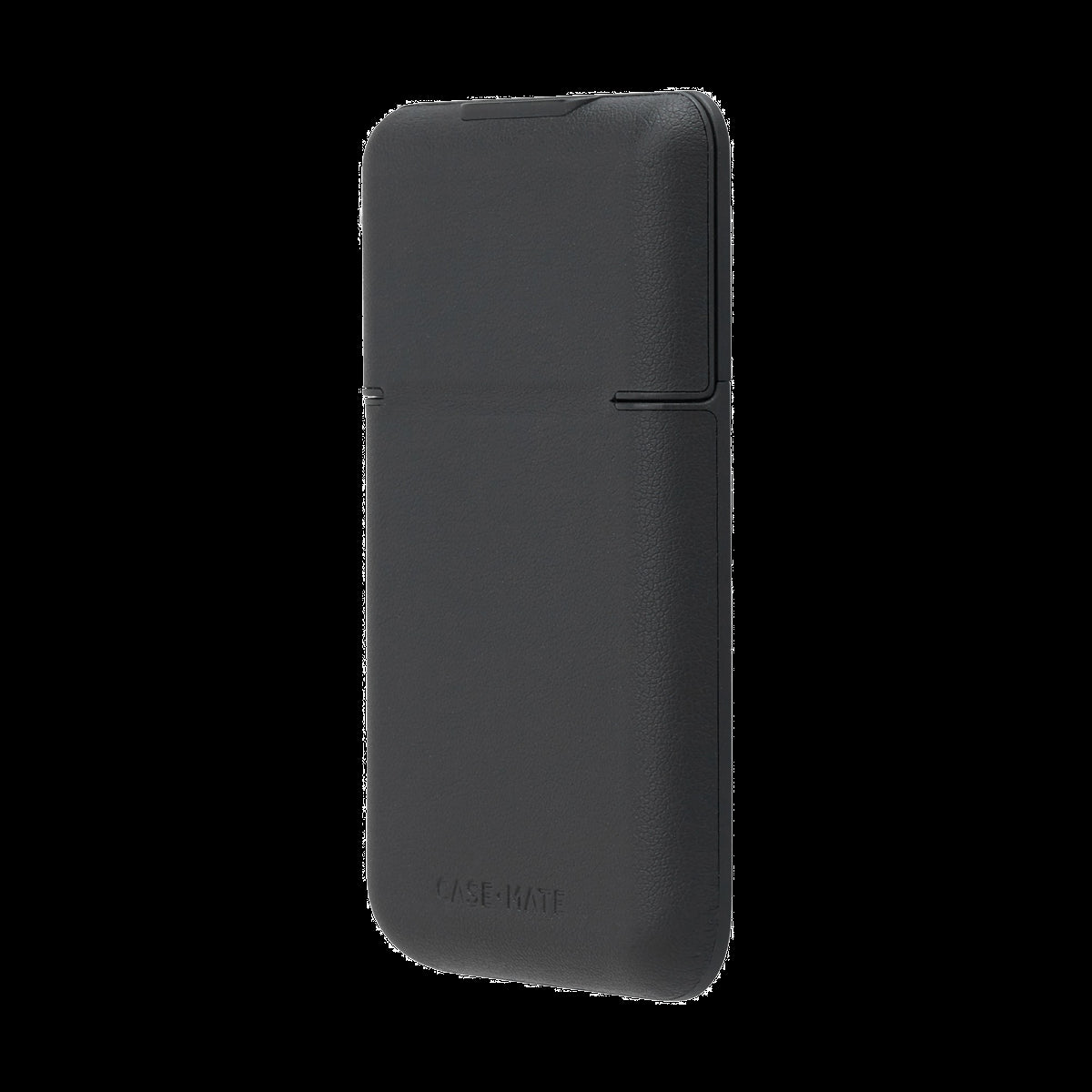 Universal Case-Mate Magnetic Flip MagSafe Wallet - Black Leather