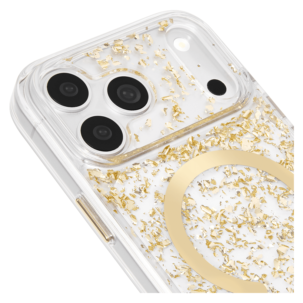 Case-Mate - Coque Karat Flakes MagSafe pour Apple iPhone 18 Pro Max/17 Pro Max - Or