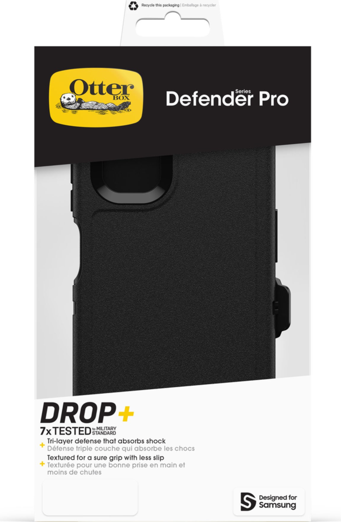 OtterBox - Defender Pro Case for Samsung Galaxy XCover7 Pro - Black