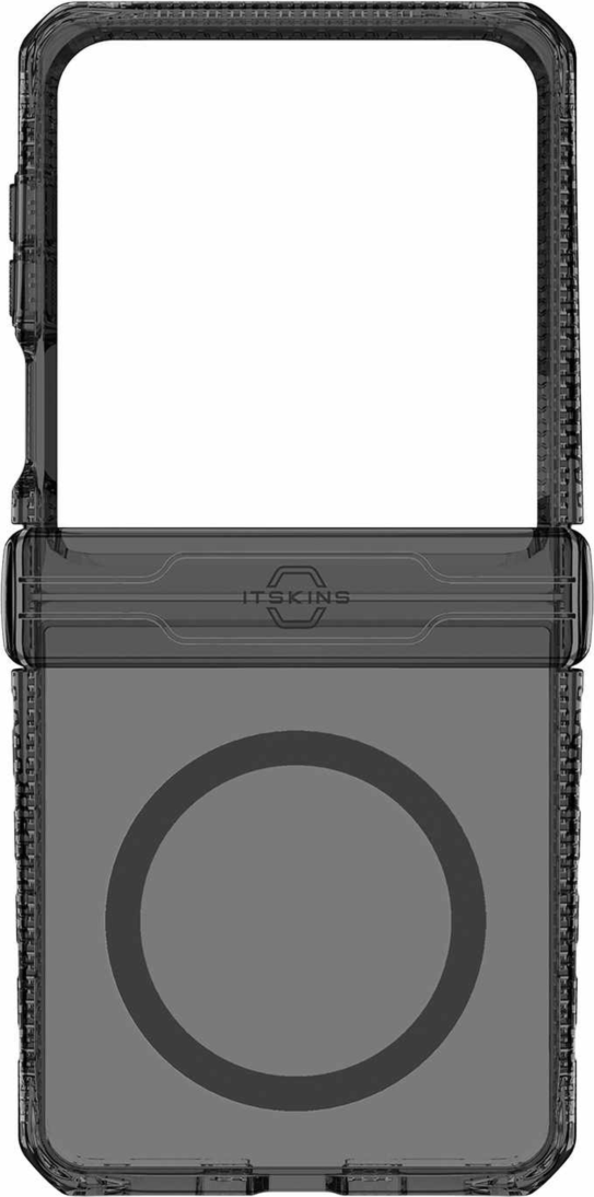 ITSKINS SGB7HIMCLBKTR Étui Hybrid_R Hinge avec MagSafe Smoke/Transparent pour Samsung Galaxy Z Flip7