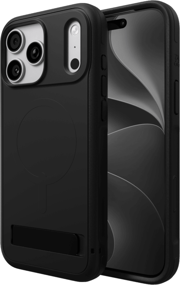 iPhone 18 Pro Max/17 Pro Max ZAGG Graphene Sedona Snap Kickstand Case - Black