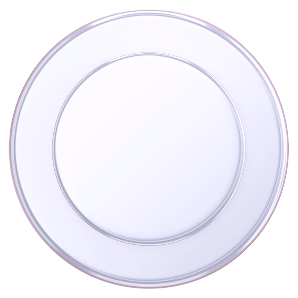 PopSockets 809055 PopGrip pour MagSafe Rond avec Anneau Adaptateur Blanc Irisé