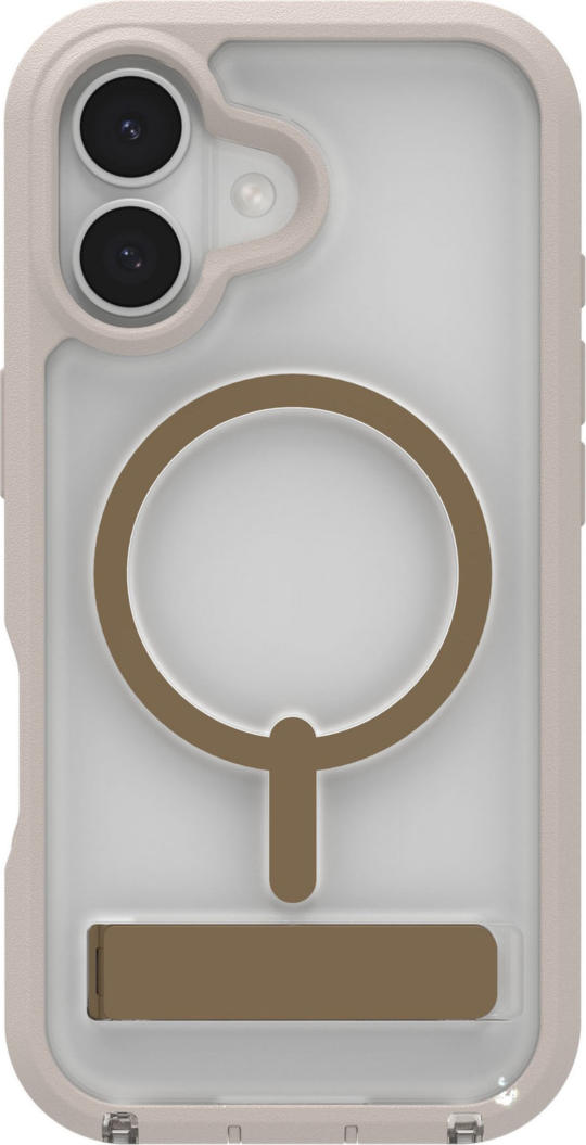ZAGG - Rainier Snap MagSafe Case with Kickstand for Apple iPhone 17 - Sandstone