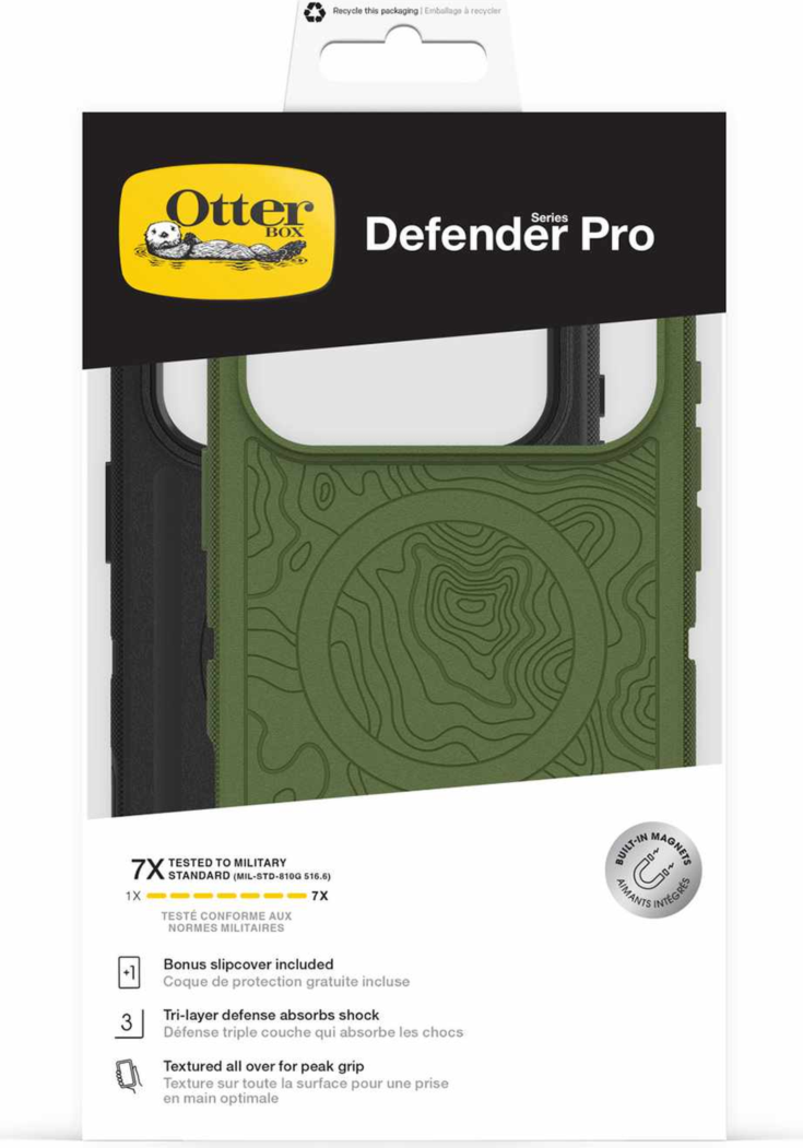 OtterBox - Coque Defender Pro MagSafe avec housse de protection supplémentaire, noir/Ponderosa Peak, pour iPhone 18 Pro Max/17 Pro Max