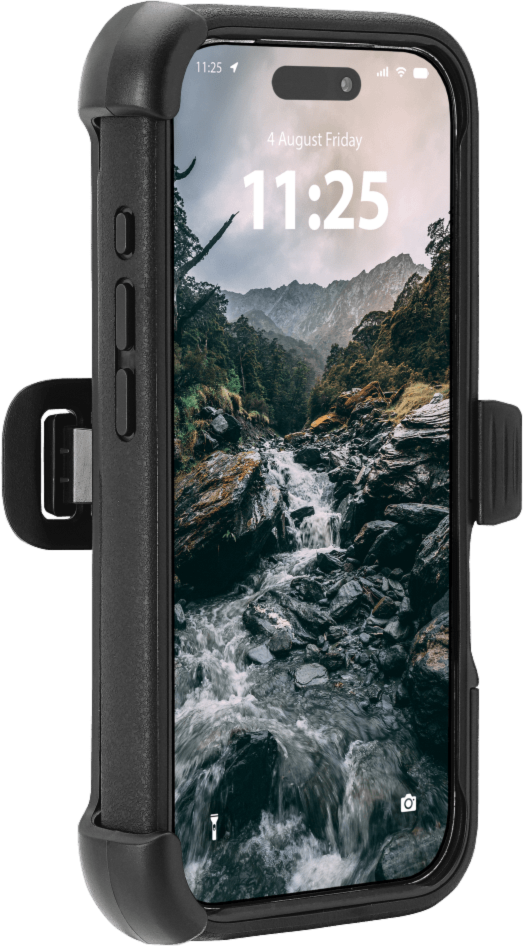 Pelican - Étui Voyager MagSafe avec étui de ceinture pour Apple iPhone 17 - Noir et transparent