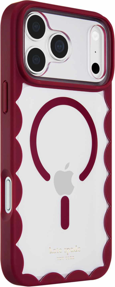 Kate Spade - Scallop MagSafe Case Cherry Glaze for iPhone 18 Pro Max/17 Pro Max