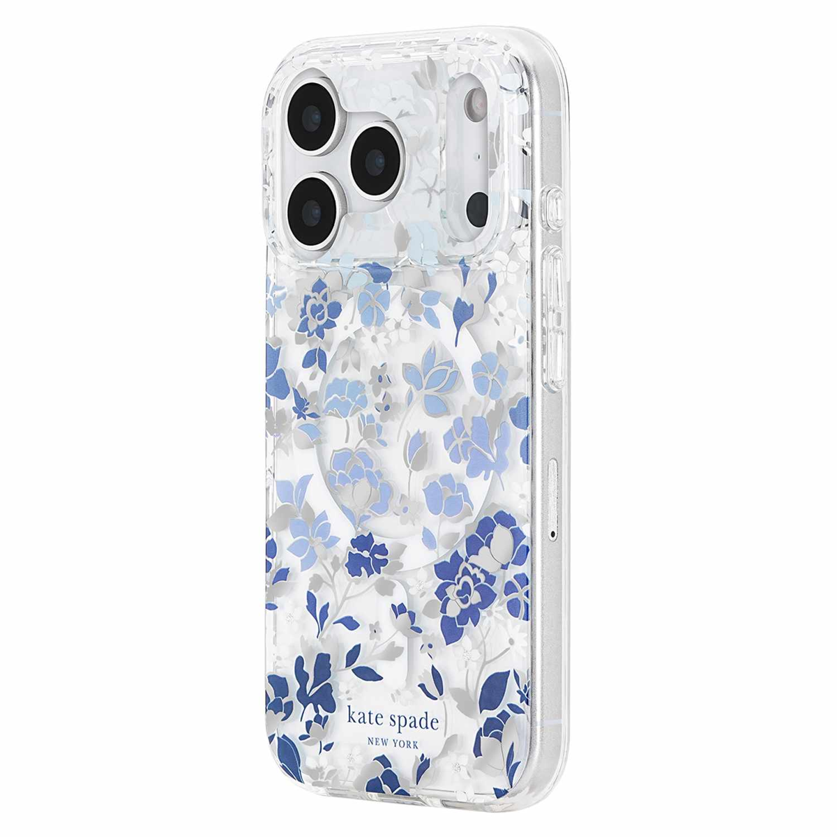 Kate Spade - Protective MagSafe Case Flowerbed Blue for iPhone 18 Pro/17 Pro
