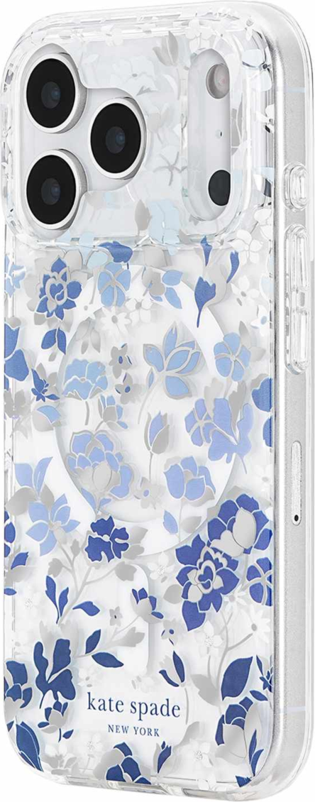 Kate Spade - Protective MagSafe Case Flowerbed Blue for iPhone 18 Pro/17 Pro