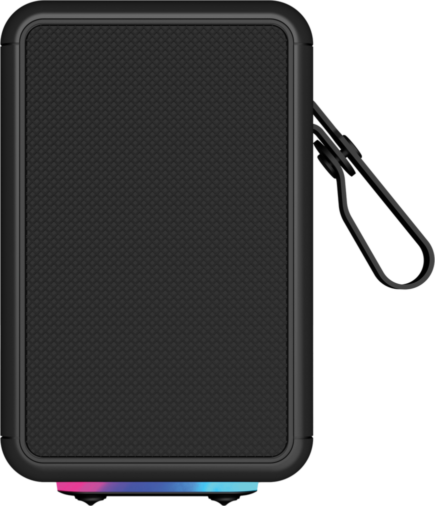 Rich-detailed Audio with Balanced Bass
Ultra Compact & Portable
IPX6 Waterproof.
Various LED Modes
True Wireless Stereo Pairing
Built in 1800mAh battery support 10 hours playback
Type C for charge