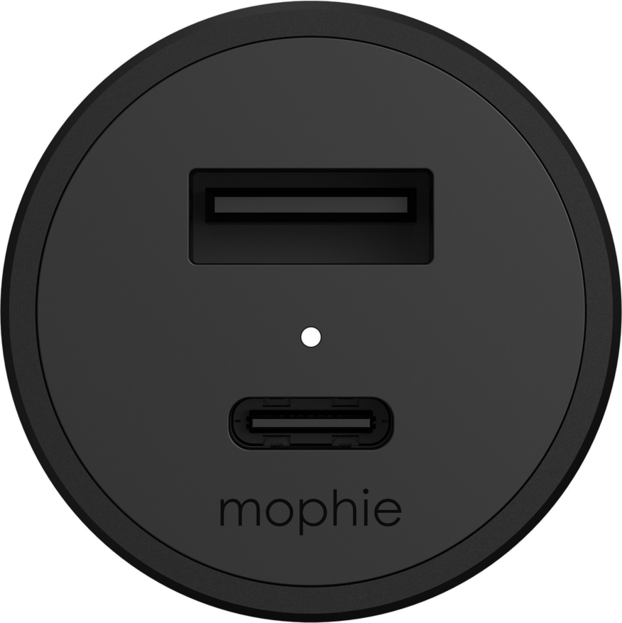 Mophie 42W Dual USB-A & USB-C Car Charger - Black