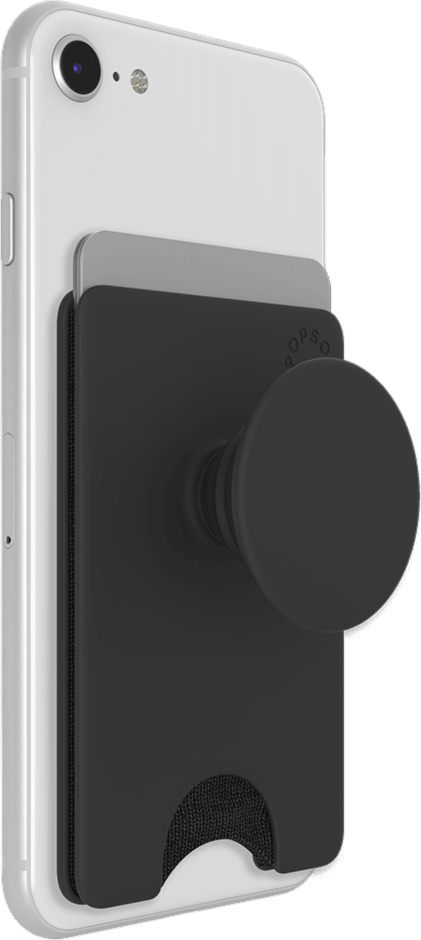 PopSockets 801937 PopWallet+ (PopWallet avec PopGrip Échangeable) Noir