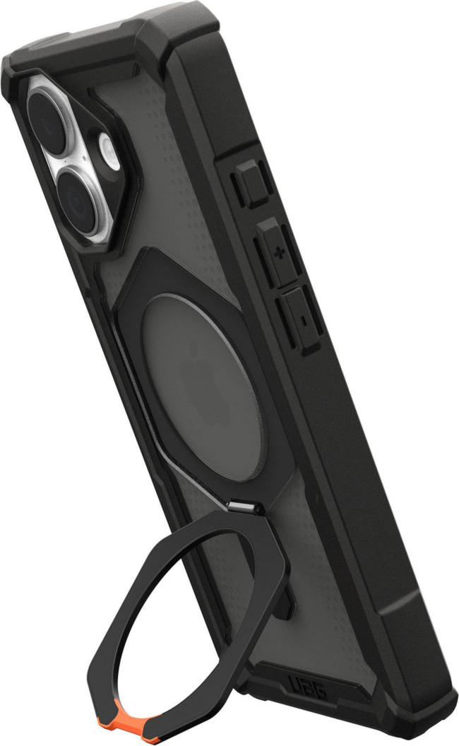 Urban Armor Gear (UAG) - Plasma XTE MagSafe Case for Apple iPhone 17 - Black and Pop Orange