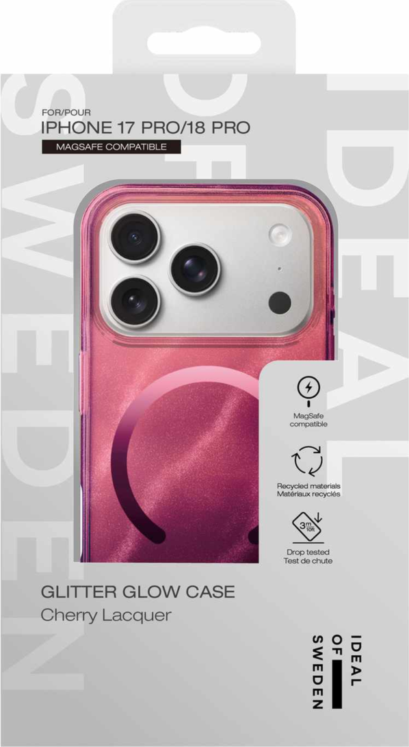Ideal of Sweden - Coque MagSafe transparente « Cherry Crush » pour iPhone 18 Pro/17 Pro