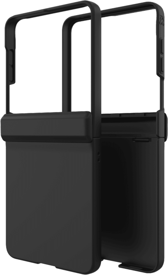 <p>Designed for foldable phones, ZAGG's Bridgetown+ case offers lightweight drop protection strengthened with Graphene, complete with a built-in hinge cover for enhanced protection.</p>