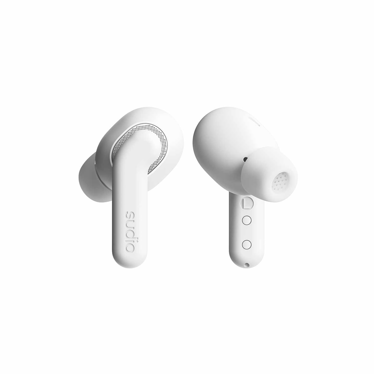 Sudio - Écouteurs sans fil E4 Pro avec réduction active du bruit (ANC), blanc